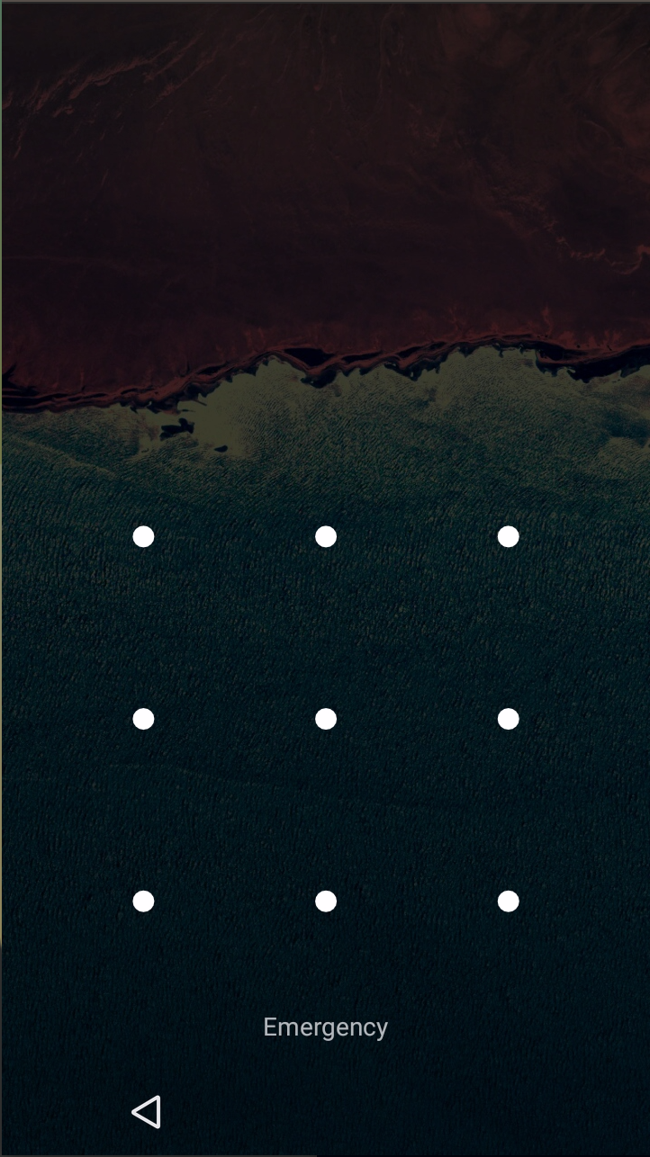 Example of a screen lock pattern
